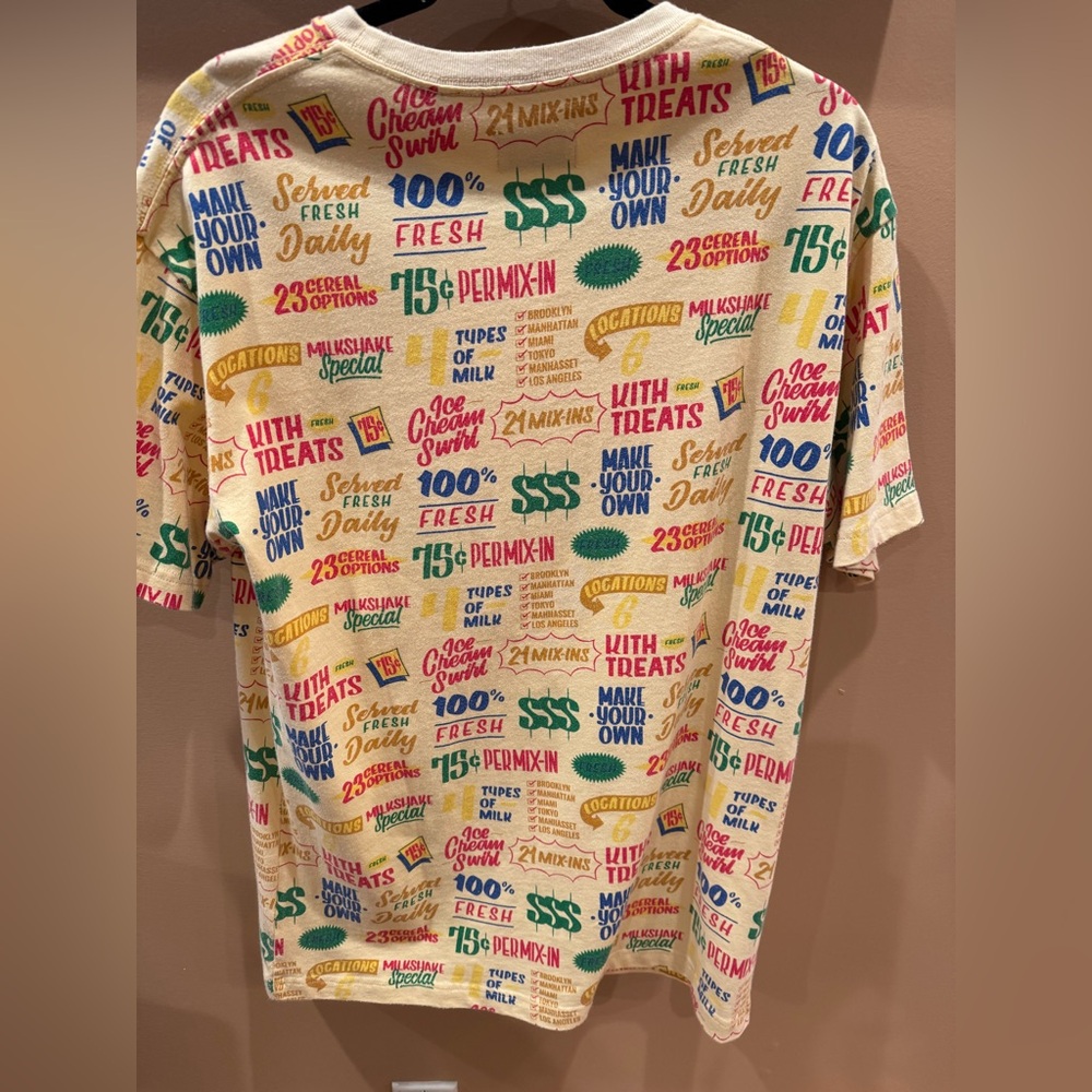Kith Treats Circular Tee men’s medium yellow box logo Streetware Rare Find ! - Picture 2 of 6